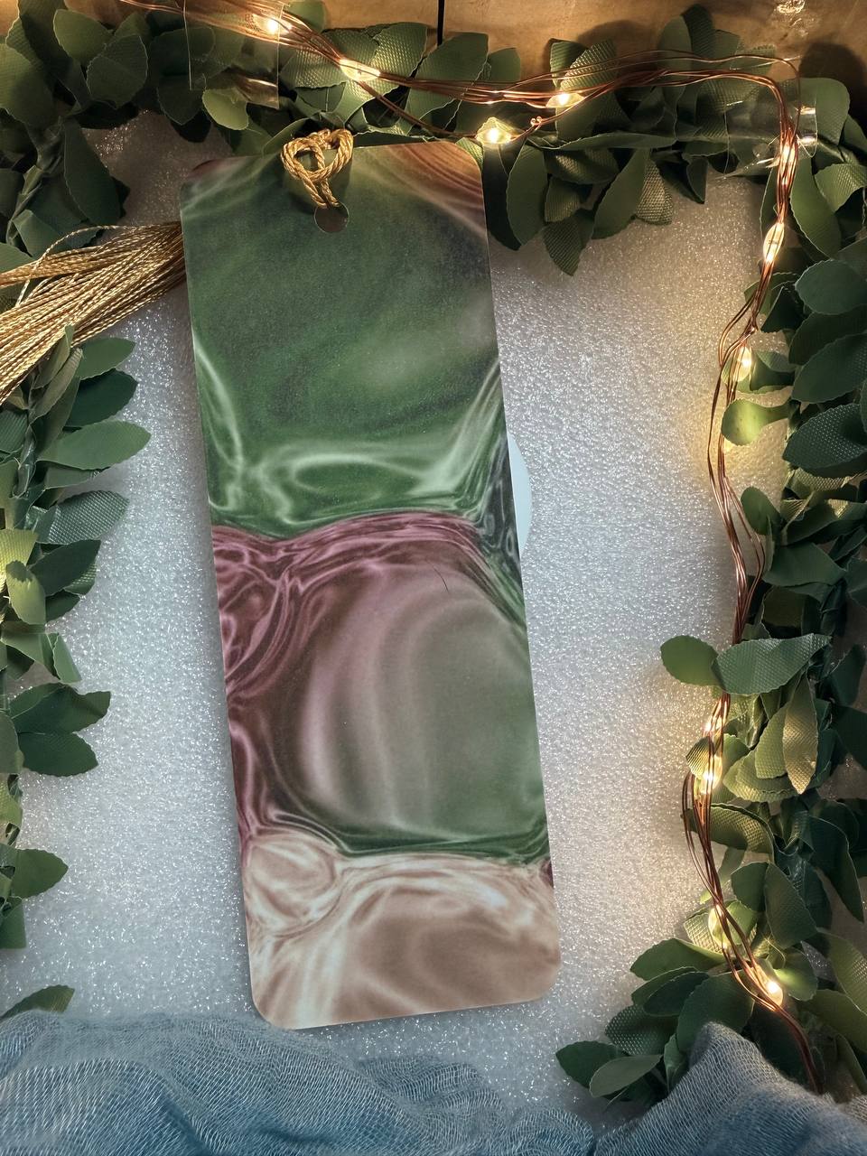 Lesezeichen „Weihnachtsstern“ – laminiert & handgefertigt mit Zitat