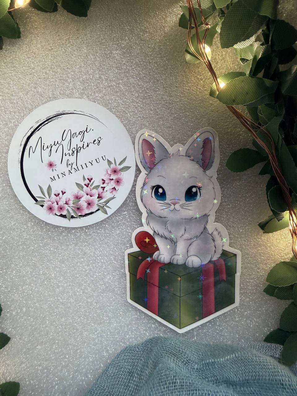 🎄Christmas Sticker (Groß) – handgemachte Weihnachtsmotive · Glitzer & Glossy✨