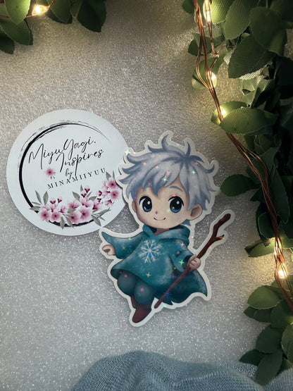 🎄Christmas Sticker (Groß) – handgemachte Weihnachtsmotive · Glitzer & Glossy✨