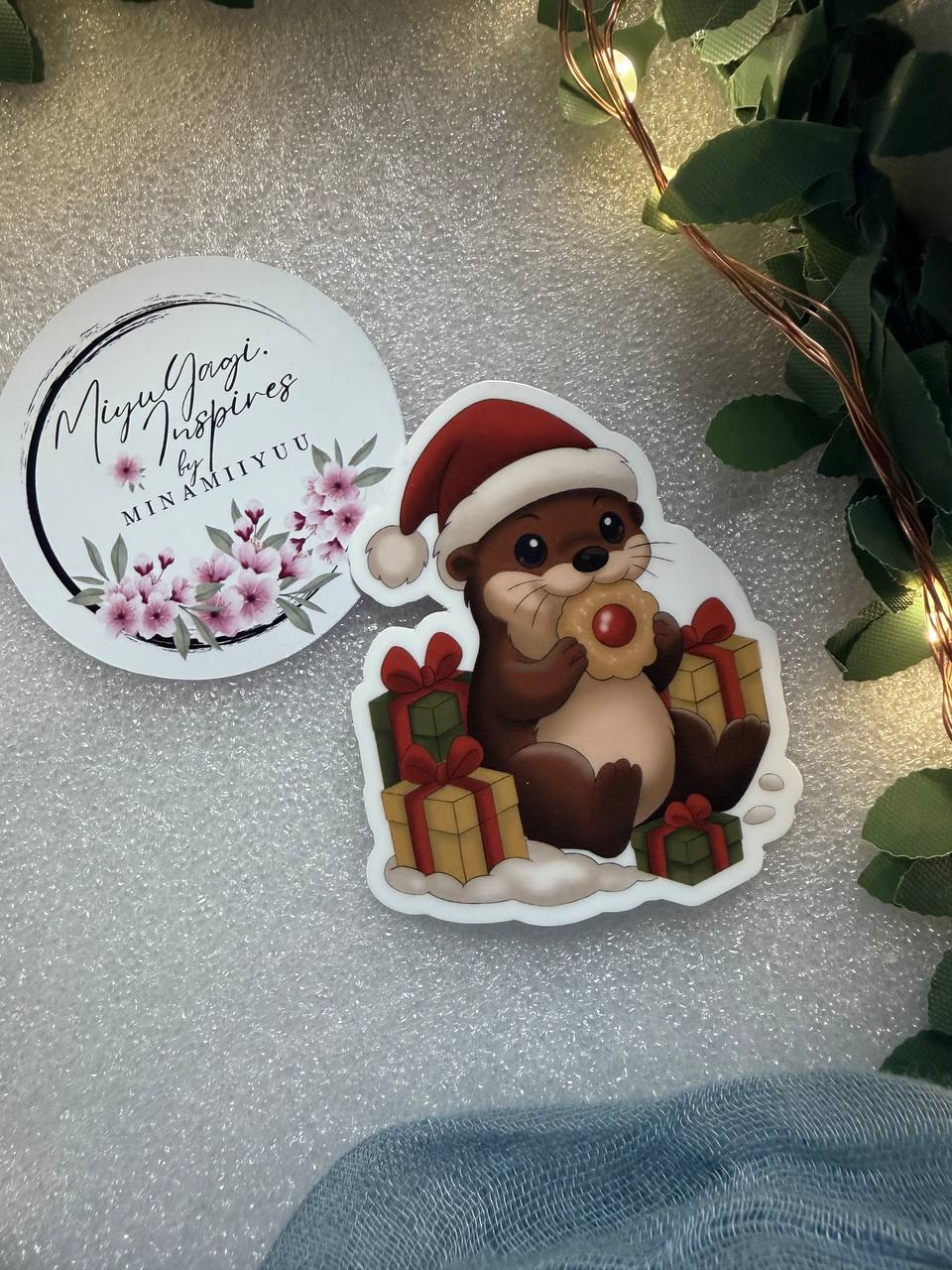 🎄Christmas Sticker (Groß) – handgemachte Weihnachtsmotive · Glitzer & Glossy✨
