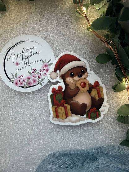 🎄Christmas Sticker (Groß) – handgemachte Weihnachtsmotive · Glitzer & Glossy✨