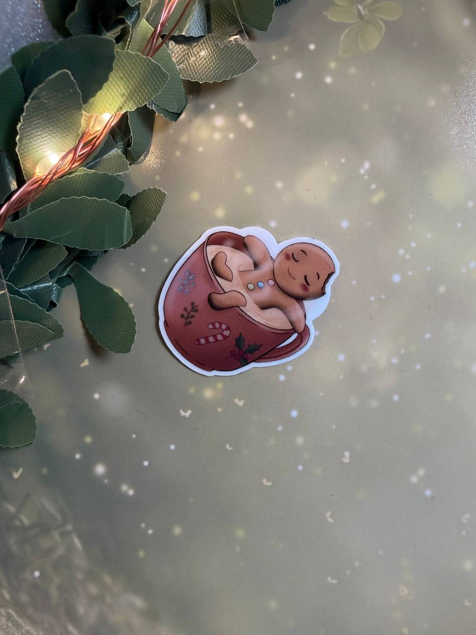 🎄Christmas Sticker (klein) – handgemachte Weihnachtsmotive · Glitzer & Glossy✨