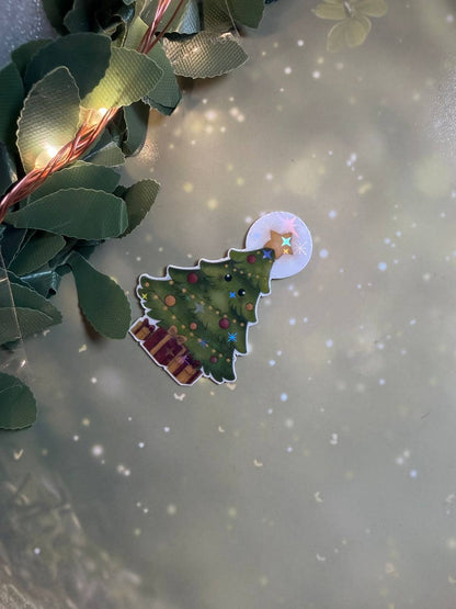 🎄Christmas Sticker (klein) – handgemachte Weihnachtsmotive · Glitzer & Glossy✨