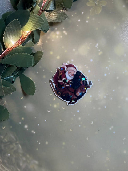 🎄Christmas Sticker (klein) – handgemachte Weihnachtsmotive · Glitzer & Glossy✨