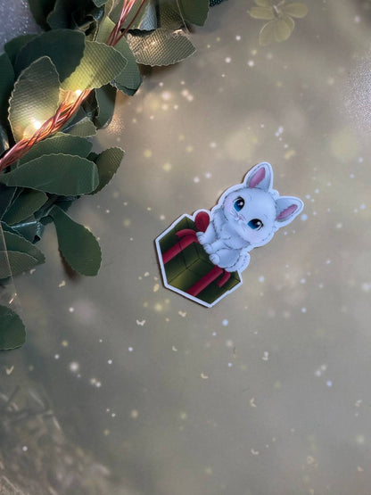 🎄Christmas Sticker (klein) – handgemachte Weihnachtsmotive · Glitzer & Glossy✨