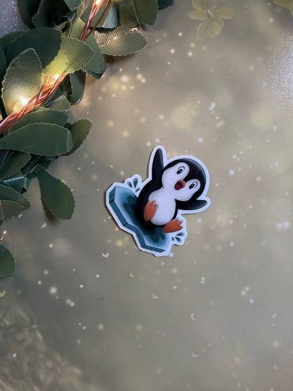 🎄Christmas Sticker (klein) – handgemachte Weihnachtsmotive · Glitzer & Glossy✨