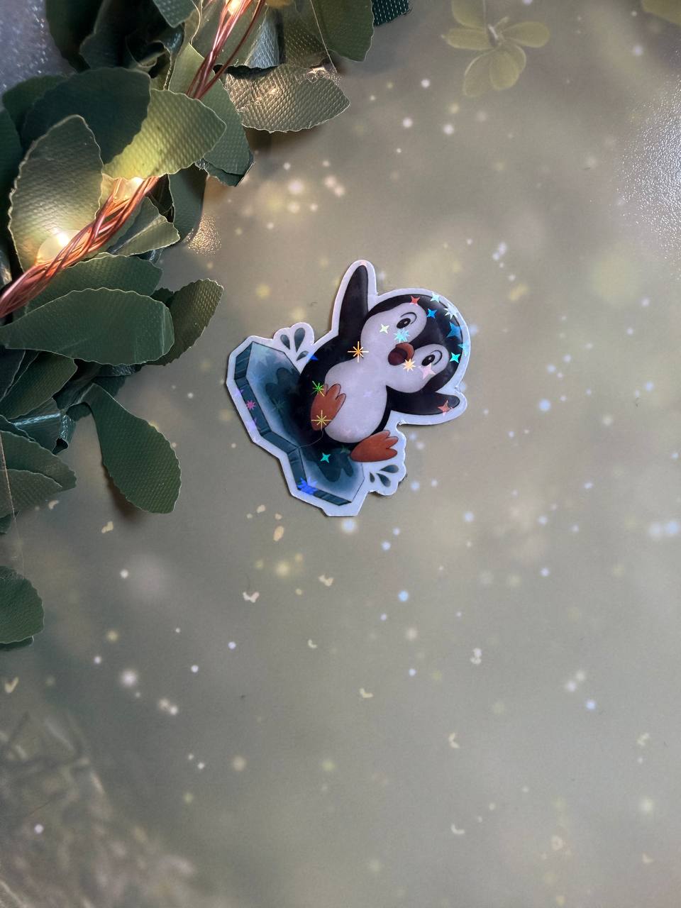 🎄Christmas Sticker (klein) – handgemachte Weihnachtsmotive · Glitzer & Glossy✨