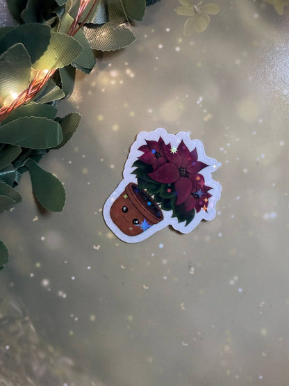 🎄Christmas Sticker (klein) – handgemachte Weihnachtsmotive · Glitzer & Glossy✨