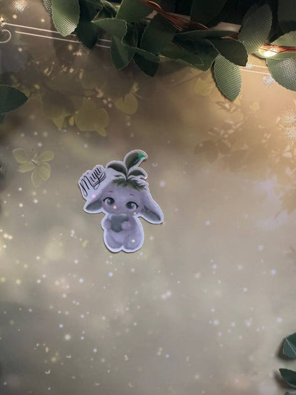 Sticker „Miyu“ – Herz & Schriftzug | Glossy oder Glitzer