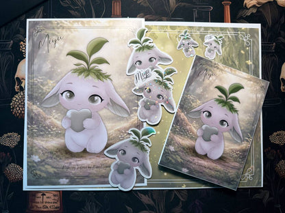 Bundle „Miyu“ – Print, Notizblock, Karte, Sticker & Magnet