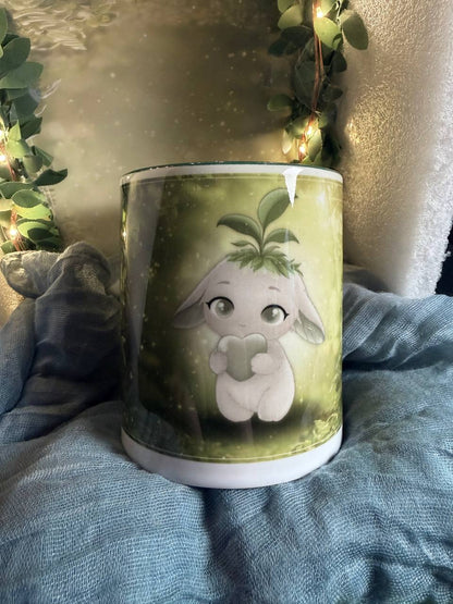 Keramiktasse „Miyu & Frosch“ – Motivtasse (2 Varianten)