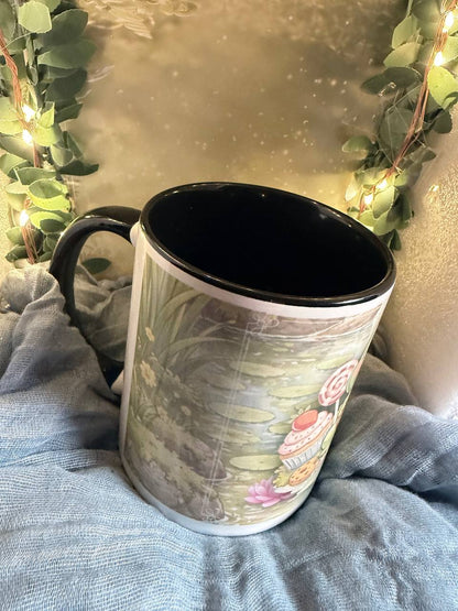 Keramiktasse „Miyu & Frosch“ – Motivtasse (2 Varianten)