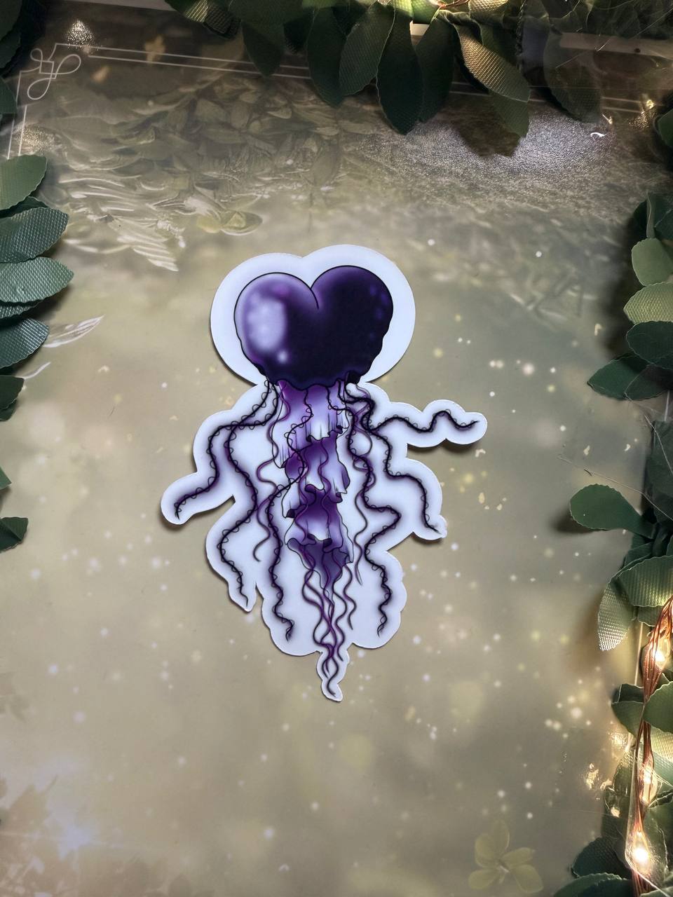 Sticker "Magische Qualle "|verschiedene Farben|Glossy &Glitzer