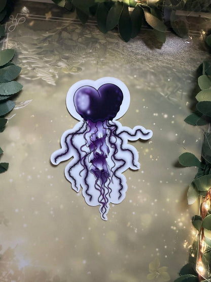 Sticker "Magische Qualle "|verschiedene Farben|Glossy &Glitzer