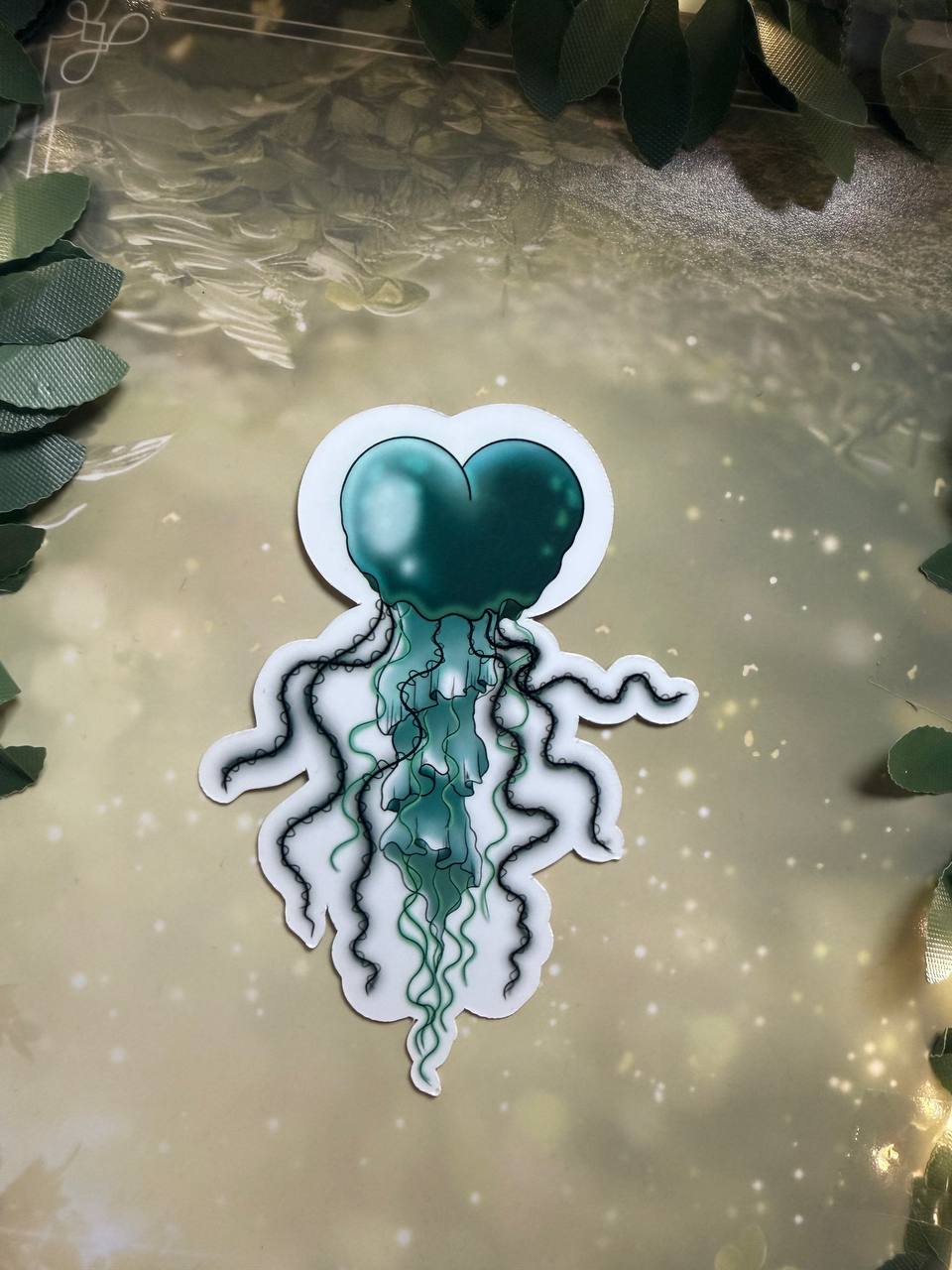 Sticker "Magische Qualle "|verschiedene Farben|Glossy &Glitzer