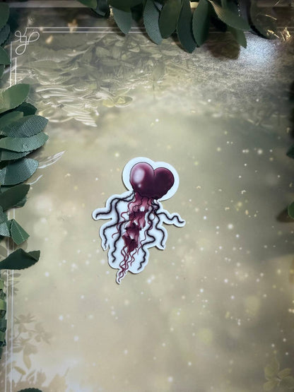 Sticker "Magische Qualle "|verschiedene Farben|Glossy &Glitzer