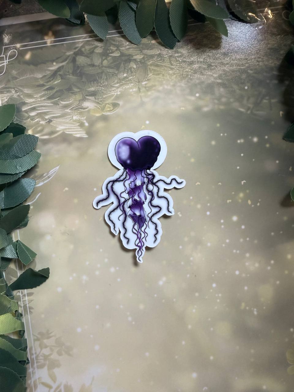 Sticker "Magische Qualle "|verschiedene Farben|Glossy &Glitzer