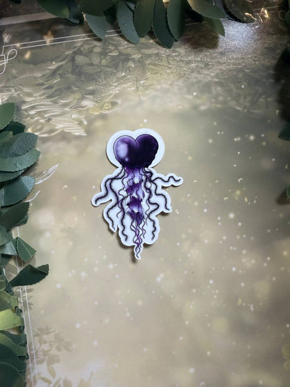 Sticker "Magische Qualle "|verschiedene Farben|Glossy &Glitzer