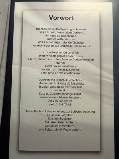 ✨ Overthinker – Gedanken. Gefühle. Du.