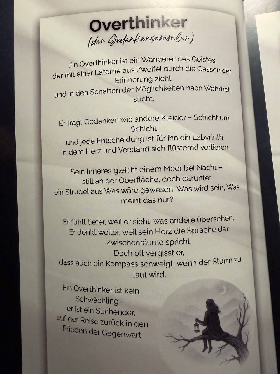 ✨ Overthinker – Gedanken. Gefühle. Du.