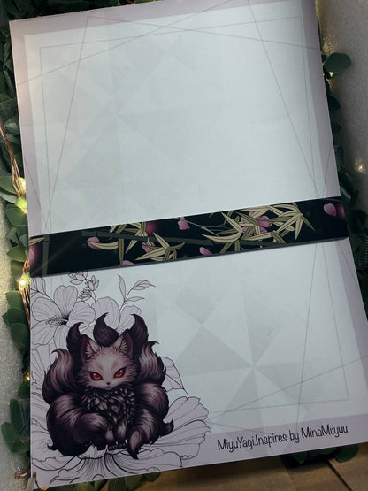 Notizblock "Kitsune"– liebevoll gestalteter Schreibblock