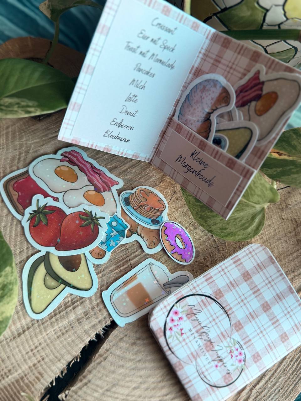 Sticker Set – Breakfast (inkl. Klappkarte)