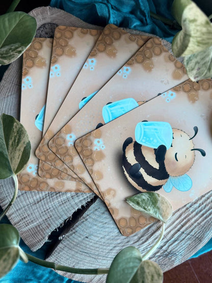 Postkarte „Bee Hydrated“ 🐝💧 | A6 Karte | Geschenkidee & Deko | Bundle erhältlich