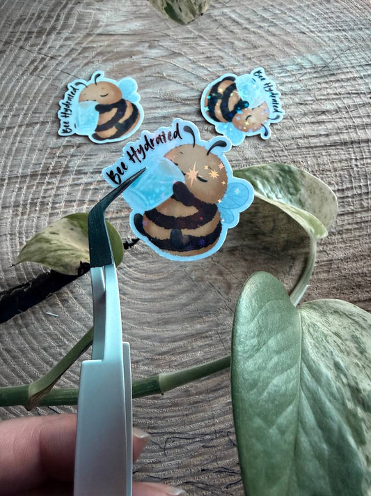 Sticker „Bee Hydrated“ 🐝💧 | verschiedene Varianten
