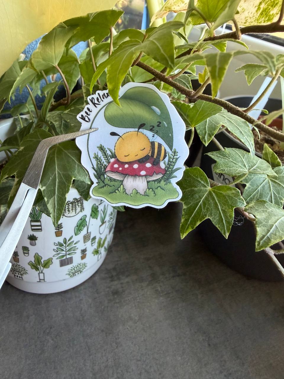 ✨ Bee Relaxed Sticker ✨🐝🍄