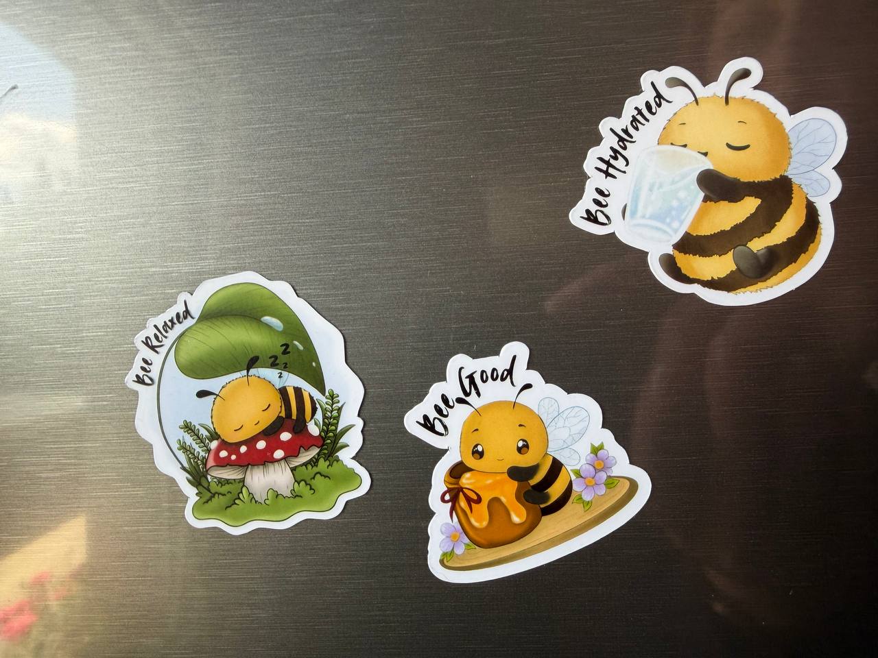 🐝 Bee Magnete – Bee Good, Bee Relaxed & Bee Hydrated | Einzeln oder als Bundle