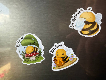 🐝 Bee Magnete – Bee Good, Bee Relaxed & Bee Hydrated | Einzeln oder als Bundle